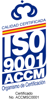 Calidad Certificada ISO 9001:2015 ACCM Organismo de Certificación. Certificado No.  ACCMSC0001