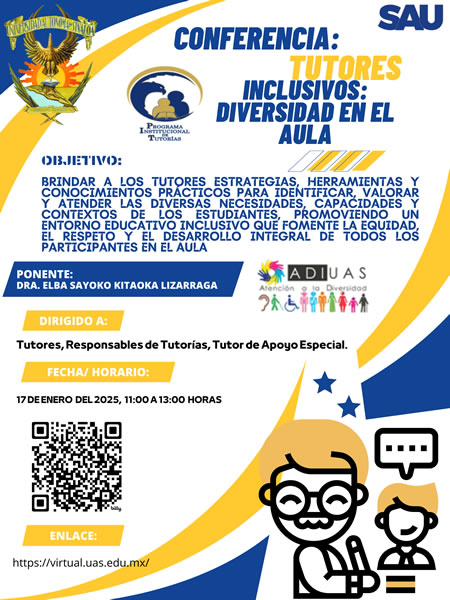 Conferencia: Tutores inclusivos: Diversidad en el aula