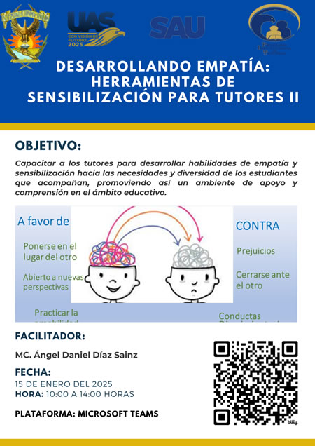 Curso: Desarrollando Empatía: Herramientas de Sensibilización para Tutores II