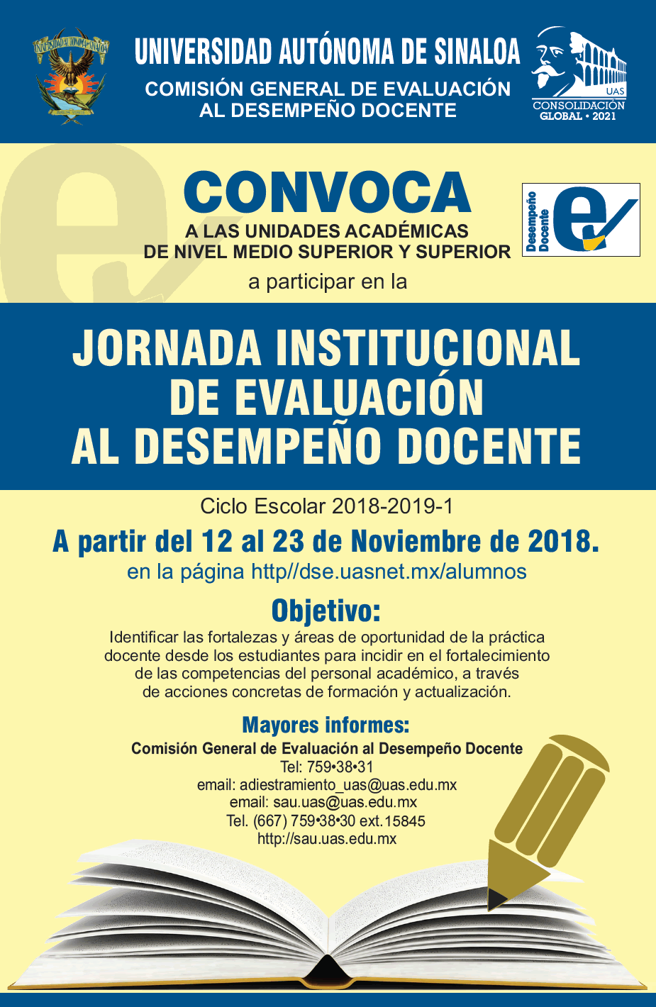 Jornada Institucional de Evaluacin al Desempeo Docente 2018-2019 I