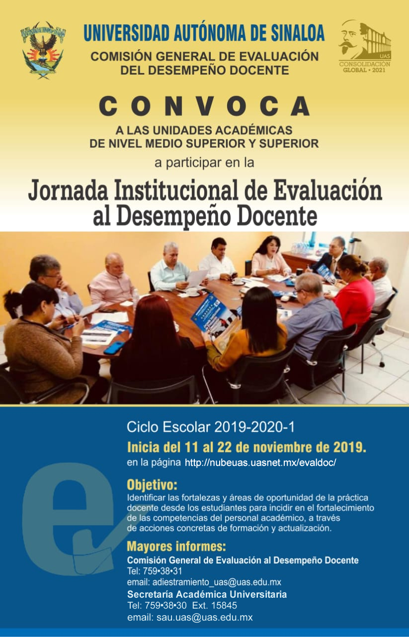 Jornada Institucional de Evaluacin al Desempeo Docente 2019-2020 I