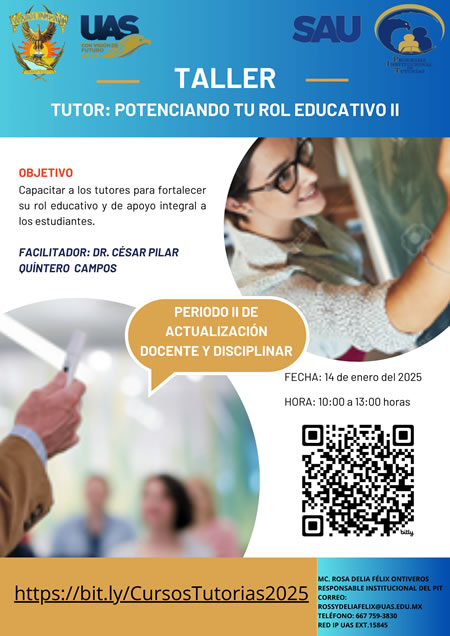 Taller: Tutor: Potenciando tu Rol Educativo II