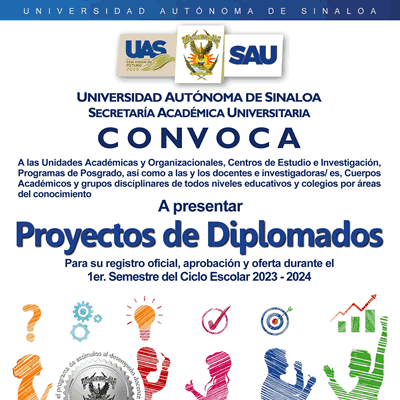 Convocatoria para la formulación y presentación de Proyectos de Diplomados para el 1er. Semestre del Ciclo Escolar 2023-2024 Convocatoria para la formulación y presentación de Proyectos de Diplomados para el 1er. Semestre del Ciclo Escolar 2023-2024