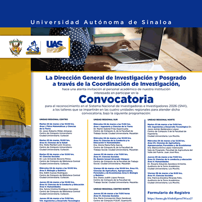 Convocatoria Talleres para el ingreso al Sistema Nacional de Investigadoras e Investigadores (SNII) 2026