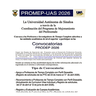 Convocatorias PRODEP 2026