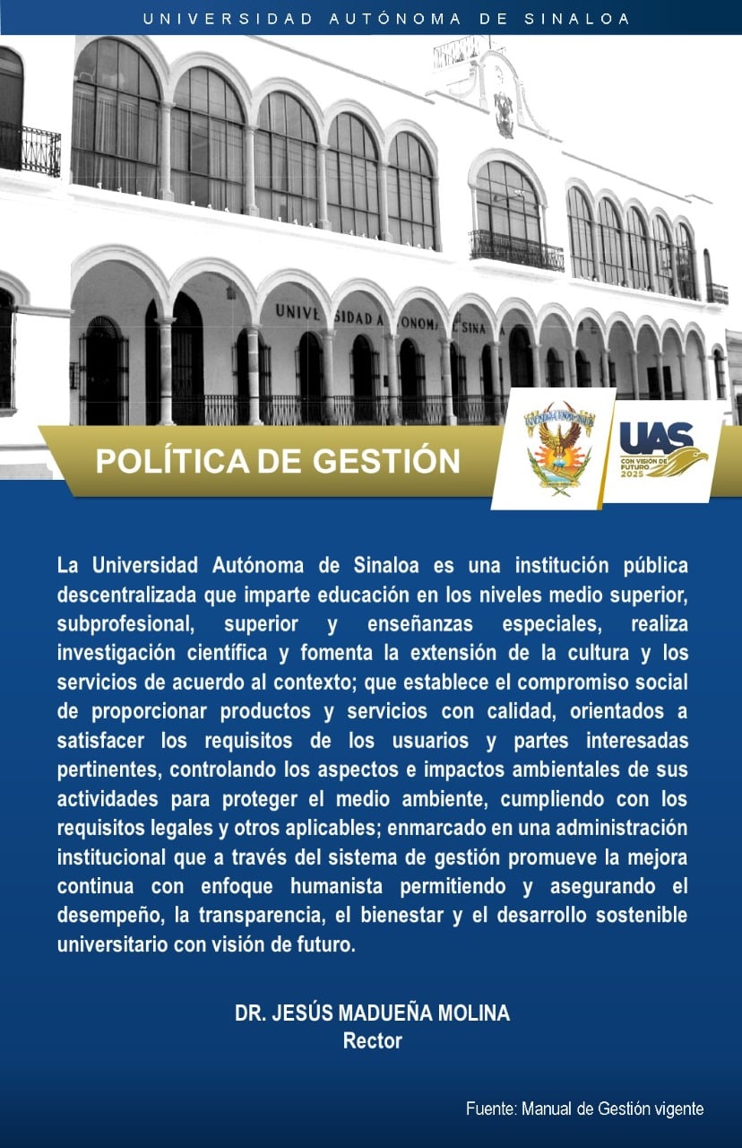 Política de Gestión de la Universidad Autónoma de Sinaloa